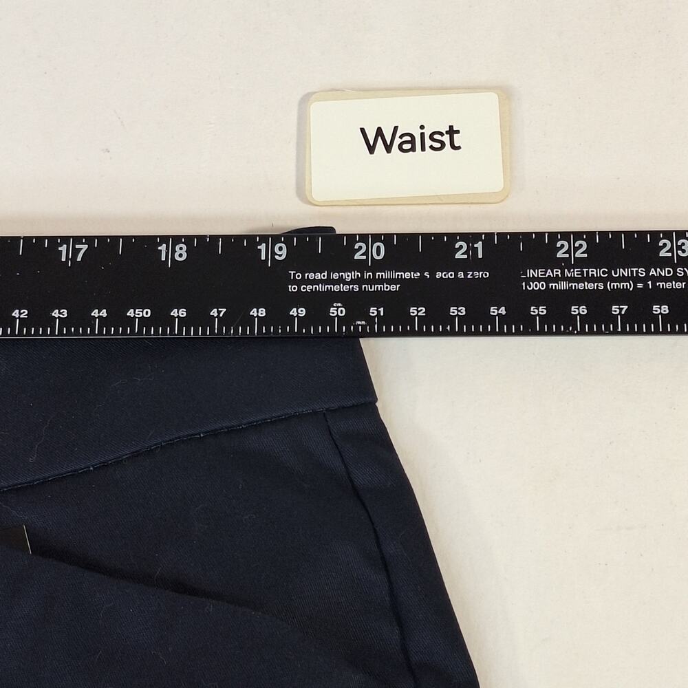 Lee Navy Blue Slacks Pants 18W Women's Straight Leg Mid Rise Stretch Work NWT - Picture 8 of 11